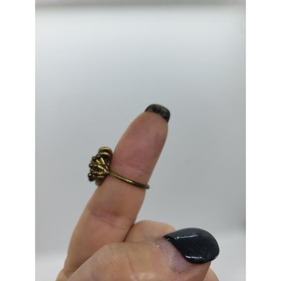 Vintage Ring Mid Century Brutalist Pal Kapenyes Style Mixed Metal sz 5.75 1960s - Picture 11 of 11